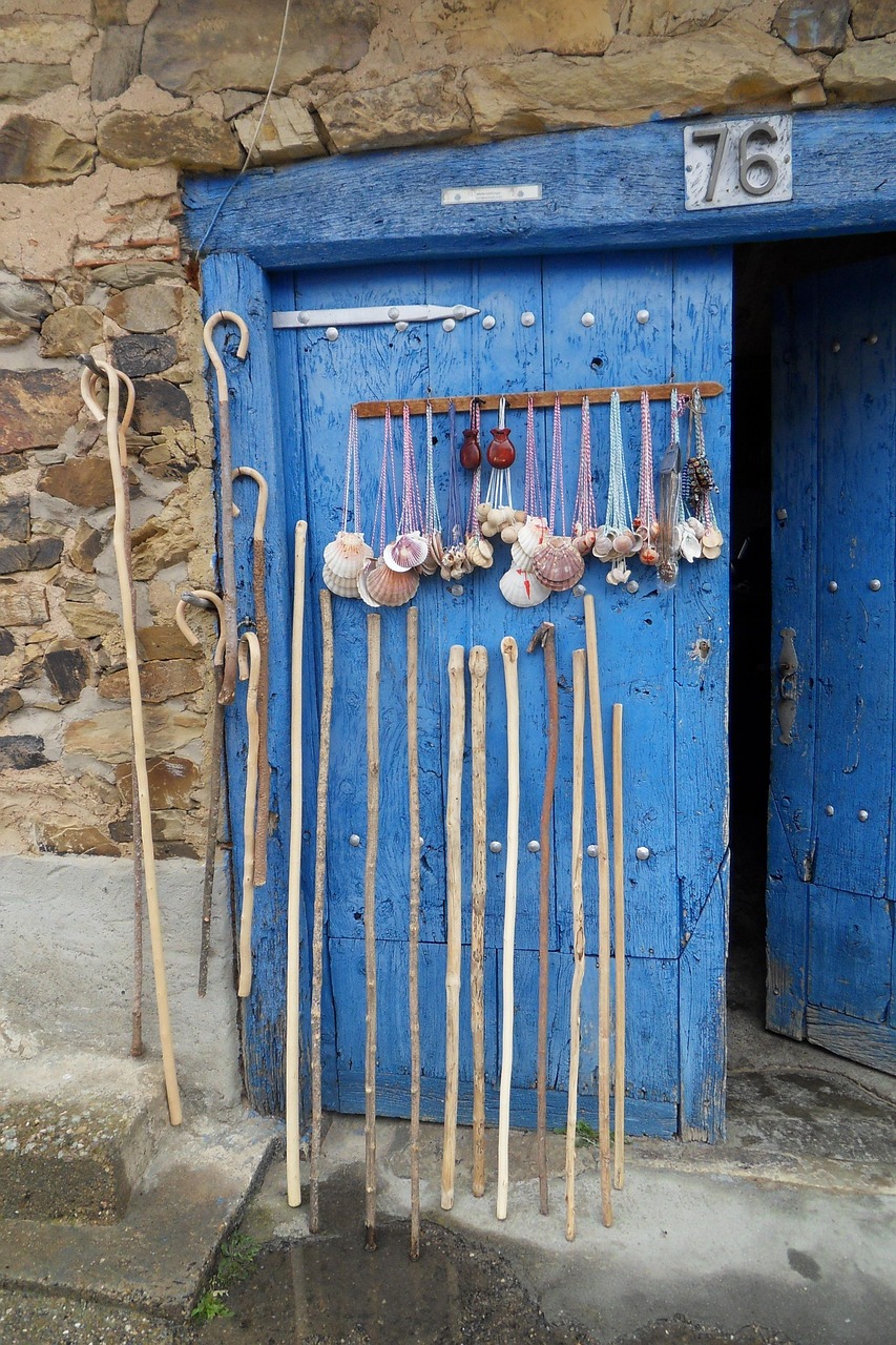 A pilgrim on the Camino de Santiago