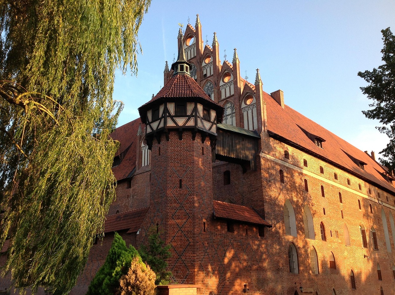 Malbork Castle, the great brick fortress built by the Teutonic Knights in northern Poland