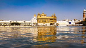 The Golden Temple of Amritsar, the holiest shrine of the Sikh faith