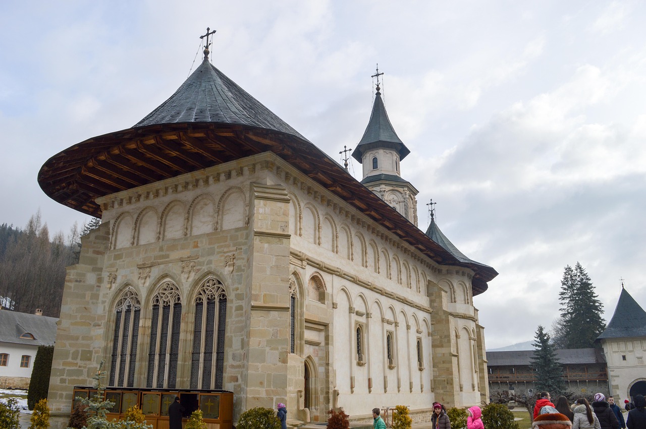 A painted Orthodox monastery in the region of Bukovina
