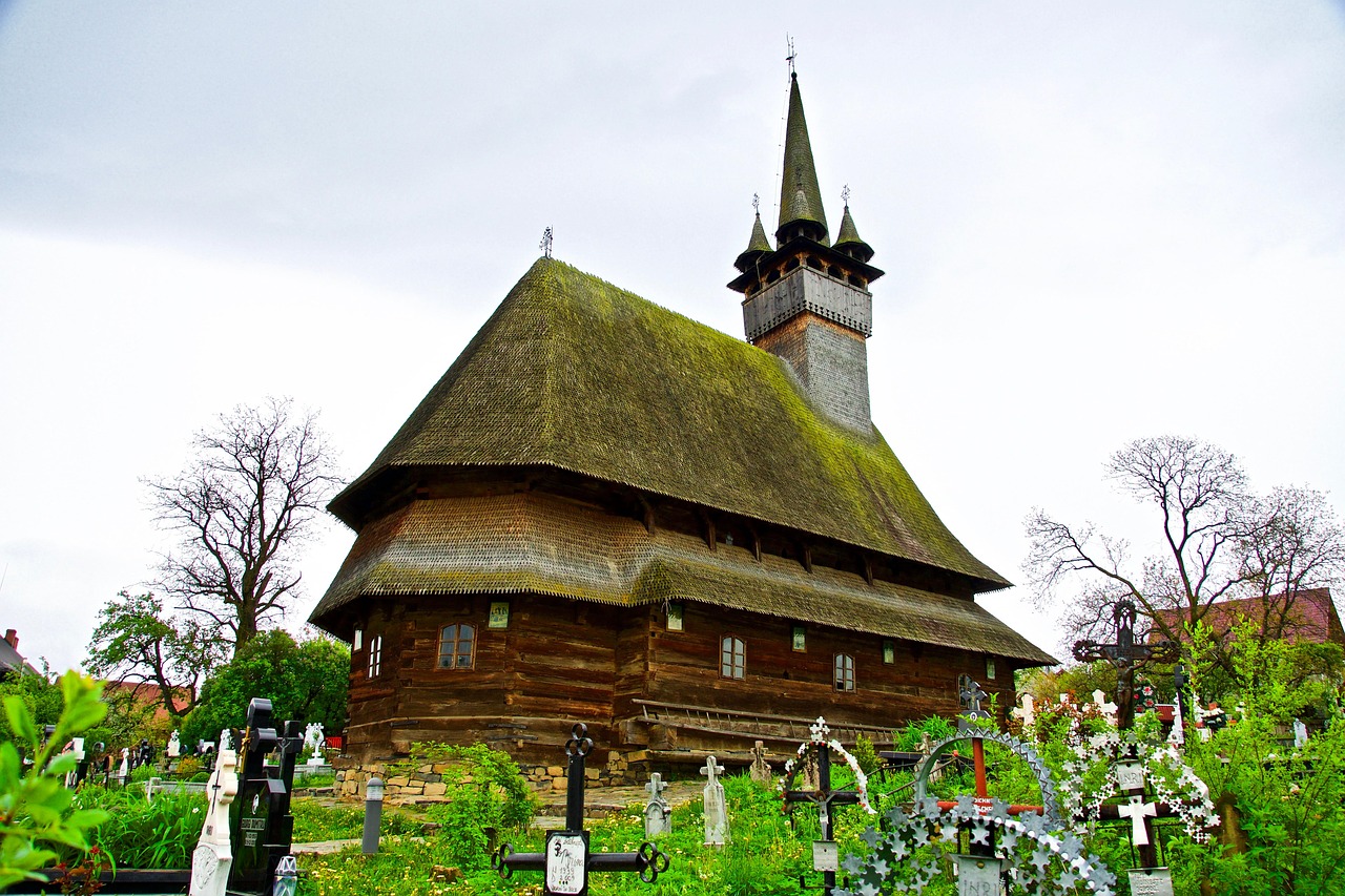 A traditional wooden church of the Maramures region