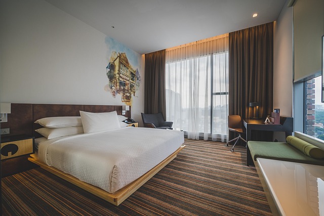 A comfortable hotel room