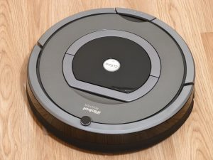 A robotic vacuum cleaner
