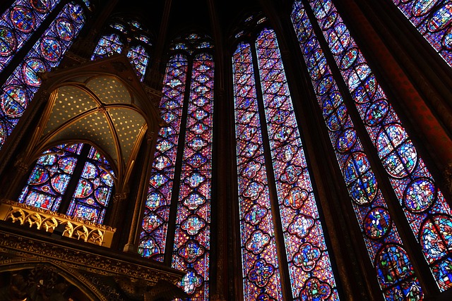 The soaring windows of Sainte-Chapelle