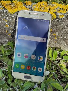 A Samsung Galaxy smartphone