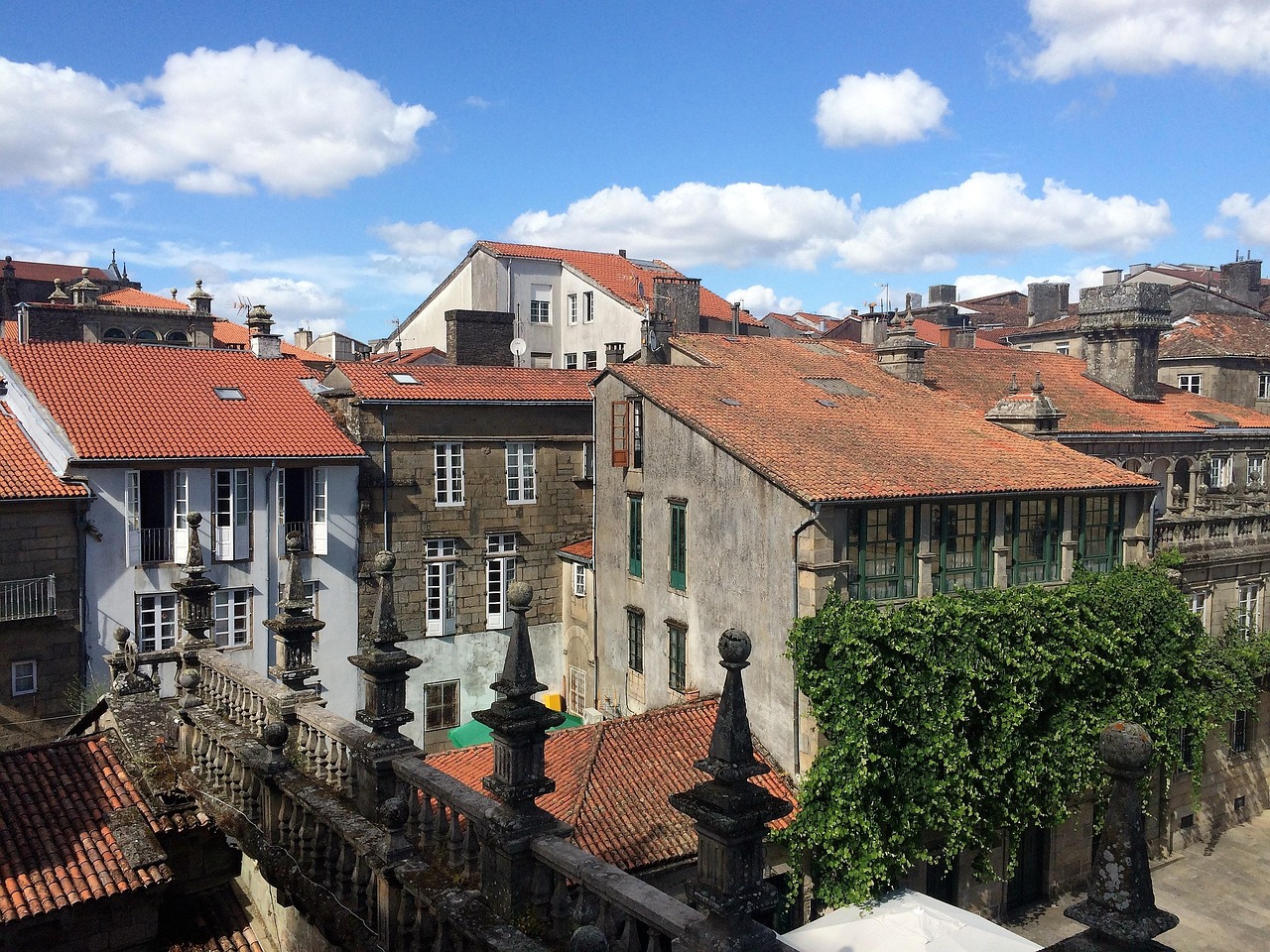 Old town of Santiago de Compostela