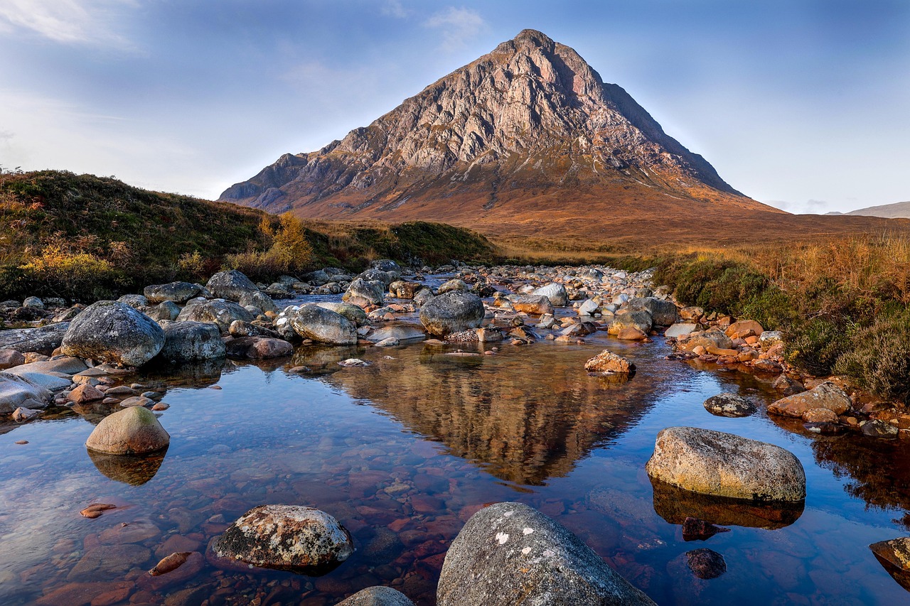 The dramatic glens and peaks of the Glencoe region