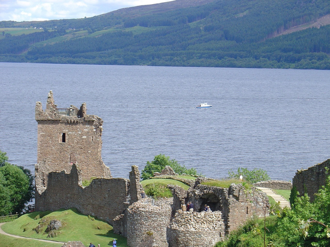 A Scottish castle standing watch over the surrounding country