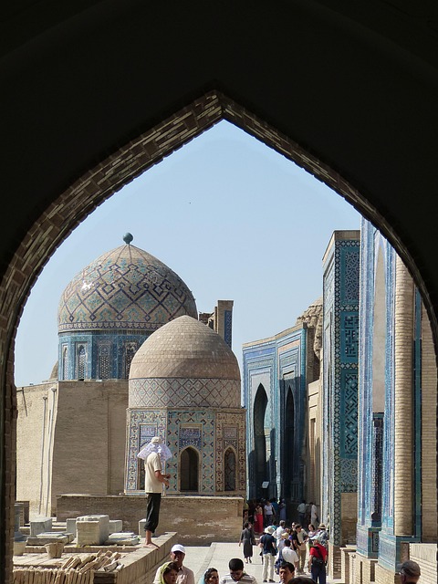 The Shah-i-Zinda necropolis in Samarkand
