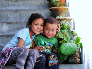 Bhutanese children of the eastern hills