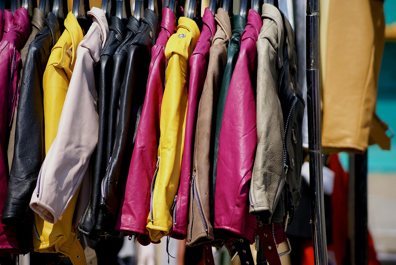 Vintage clothing racks, typical of Shimokitazawa