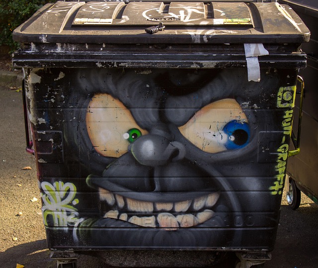 Colorful murals in east London