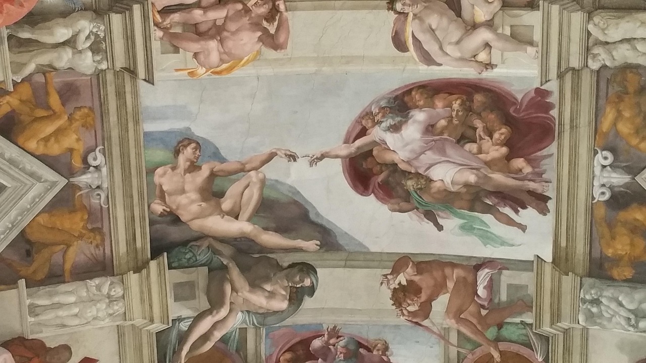 Frescoed ceiling in the Vatican