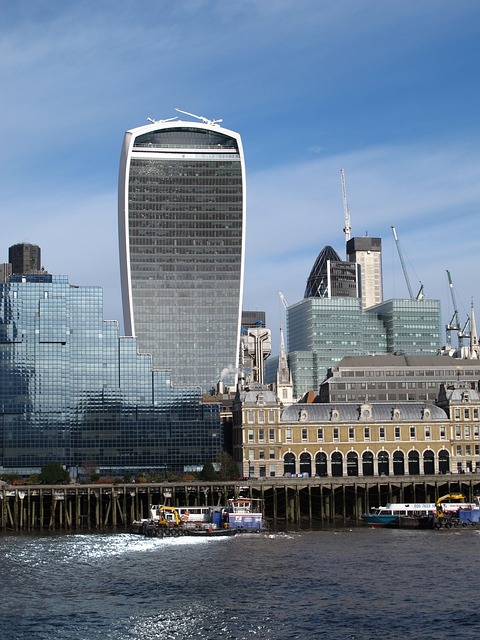 A panoramic view over the City of London