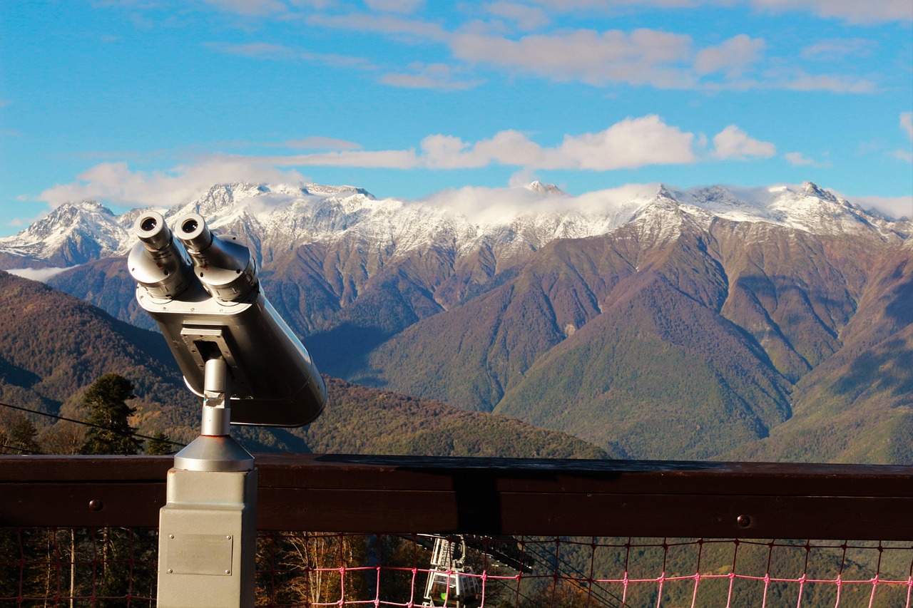 Krasnaya Polyana mountains above Sochi