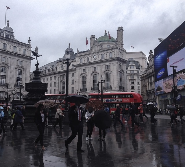 The lively streets of London's West End