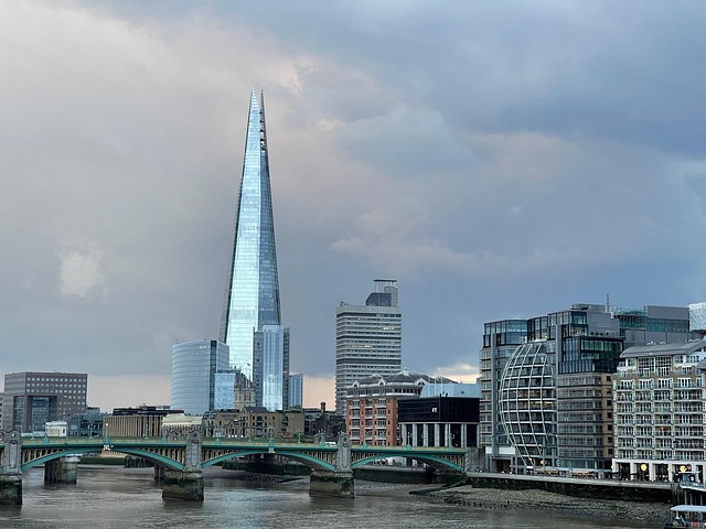 The Shard rising above London Bridge
