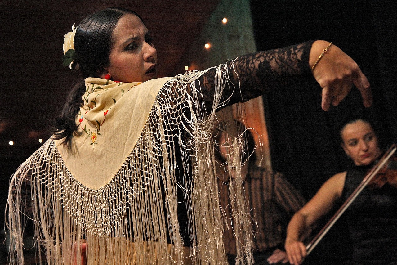 A flamenco dancer, the art form born in Andalusia that has become emblematic of Spain