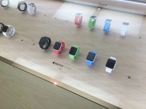 A modern smartwatch on a wrist