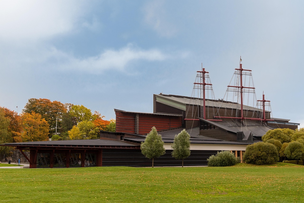 The seventeenth-century warship Vasa, preserved in its own museum in Stockholm