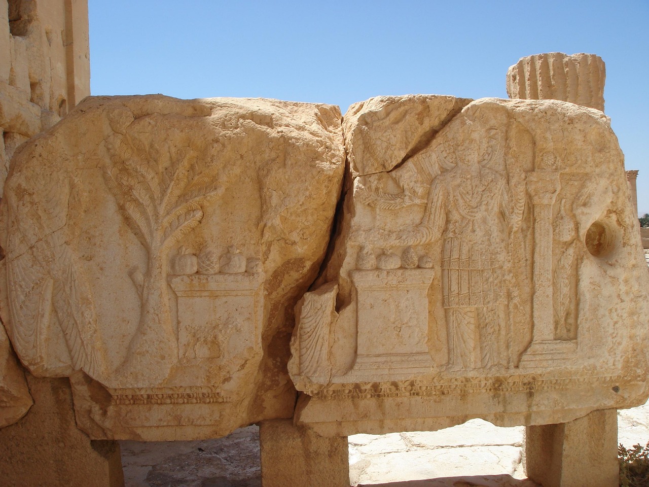 The ancient desert ruins of Palmyra, once the capital of Queen Zenobia