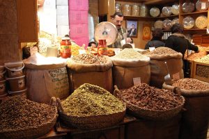 The covered souk of Aleppo, a hub of commerce for centuries