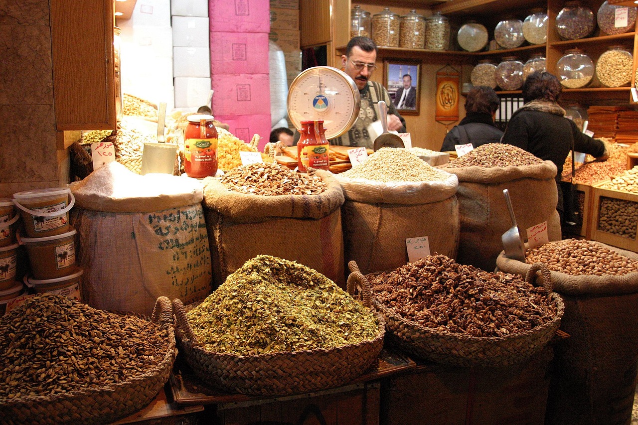 The covered souk of Aleppo, a hub of commerce for centuries