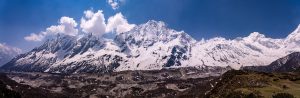 Trekking trail through Tamang hill country
