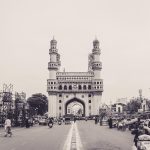 The Charminar, the iconic four-minaret monument at the heart of old Hyderabad
