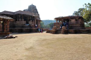 An ancient Kakatiya-era stone temple with intricate carving