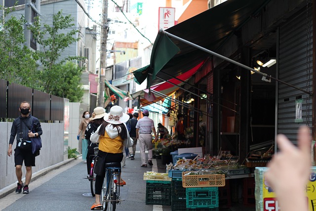 Shopping street in central Fukuoka