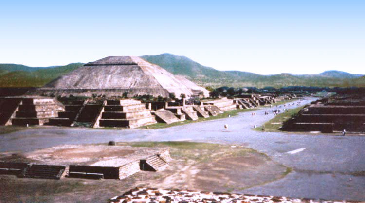 The Avenue of the Dead at Teotihuacan
