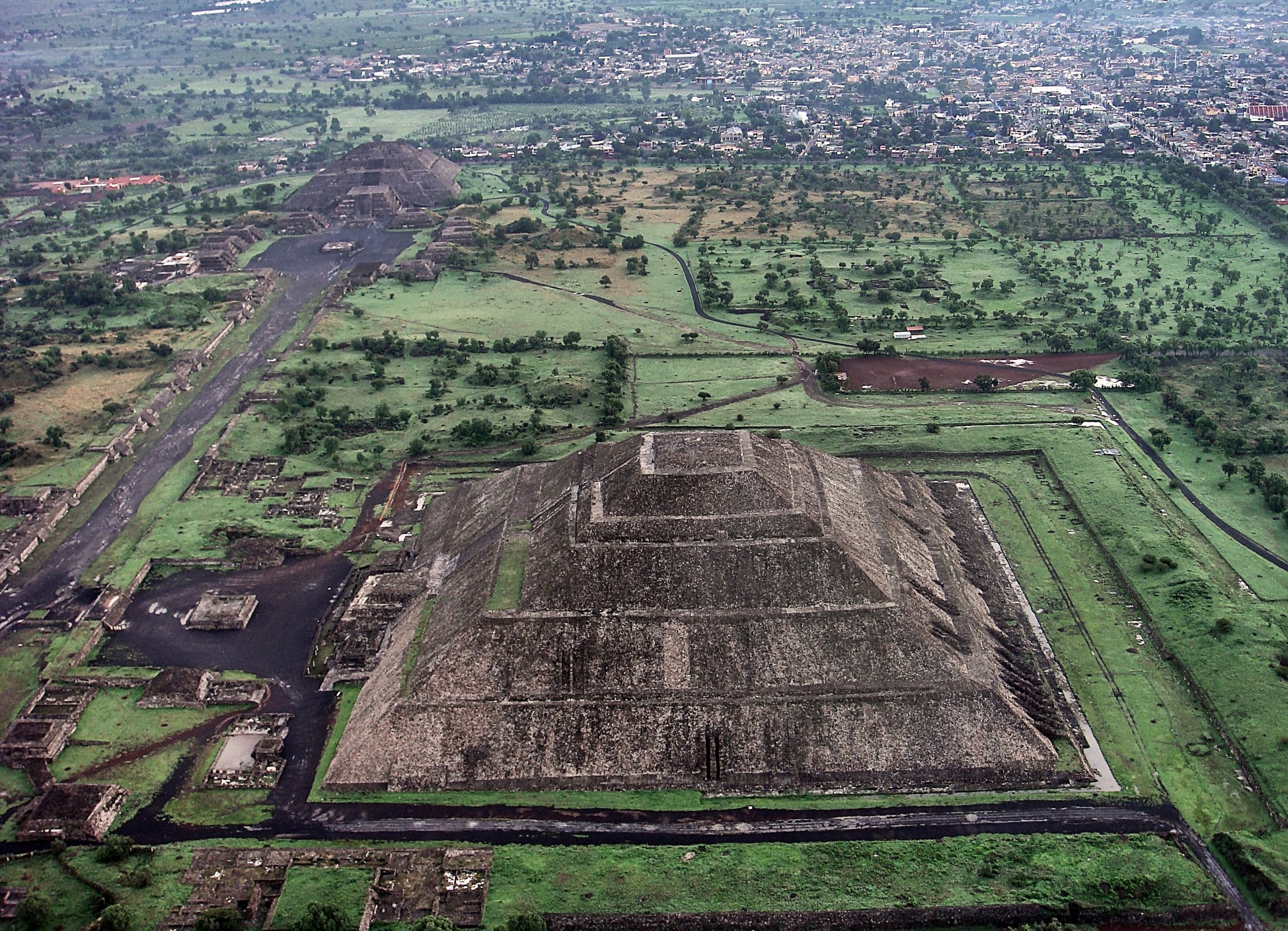 Aerial view of Teotihuacan