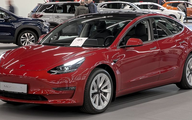 A Tesla Model 3