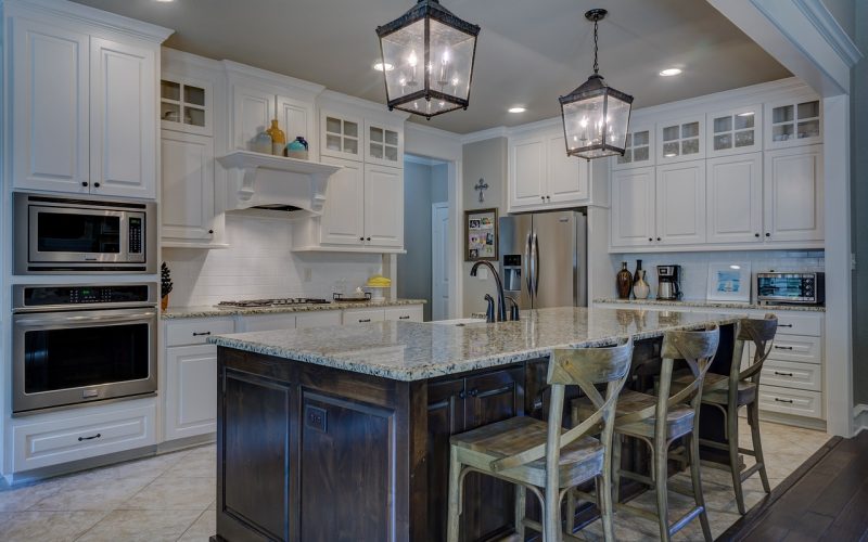 Bright organized tiny kitchen with smart storage
