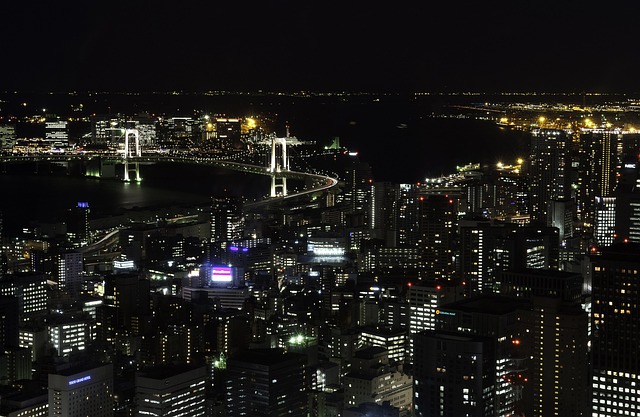 The futuristic waterfront of Odaiba
