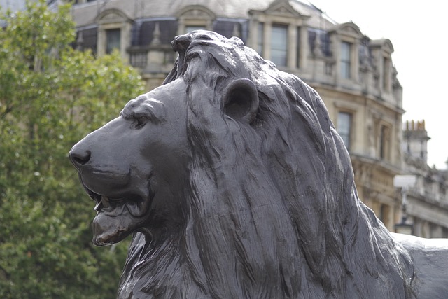 The fountains of Trafalgar Square