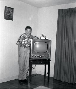 An early 1950s television set