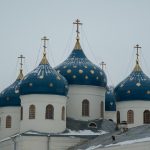 Central Veliky Novgorod near the Kremlin walls
