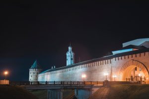 The Novgorod Kremlin beside the Volkhov River