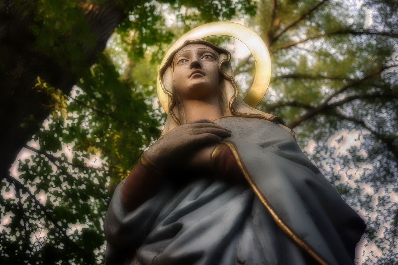A statue of Our Lady