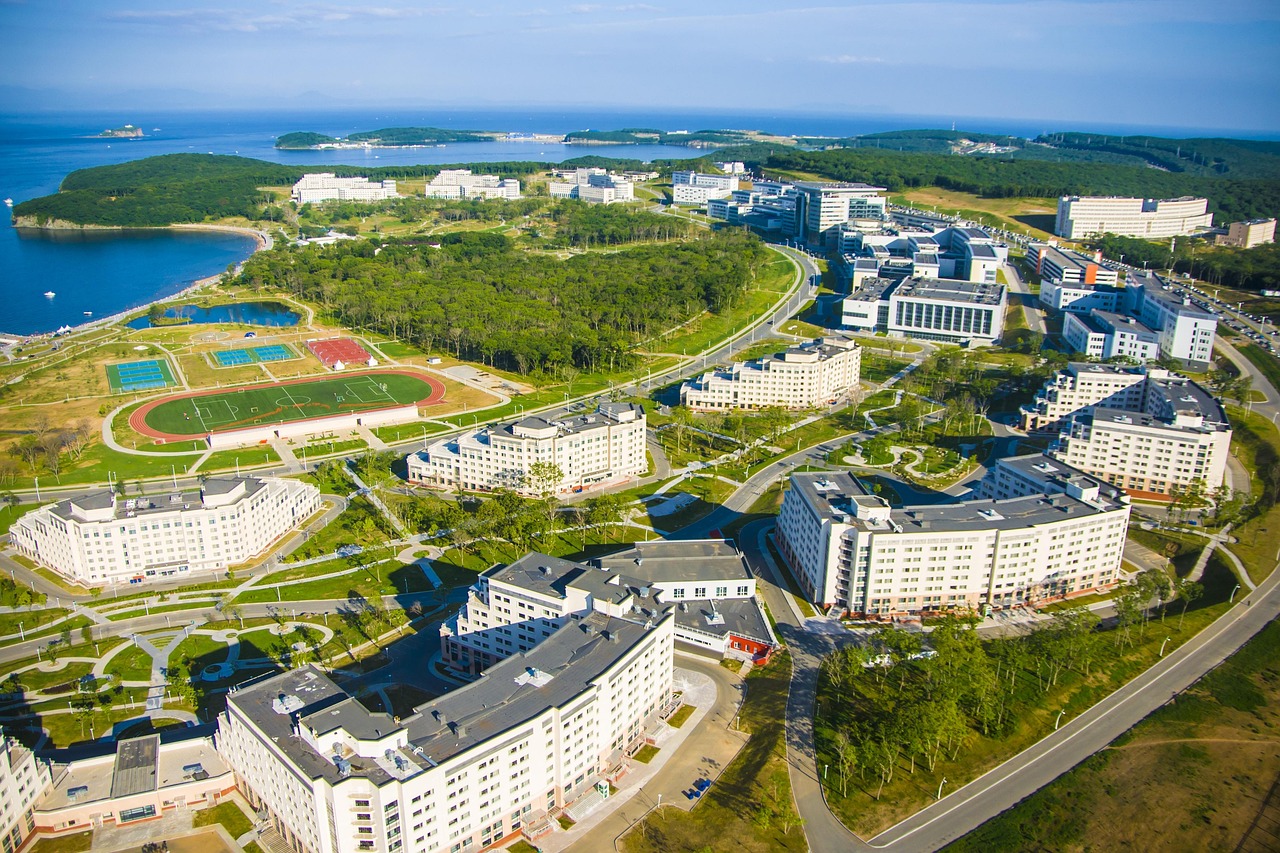 Far Eastern Federal University campus on Russky Island, Vladivostok