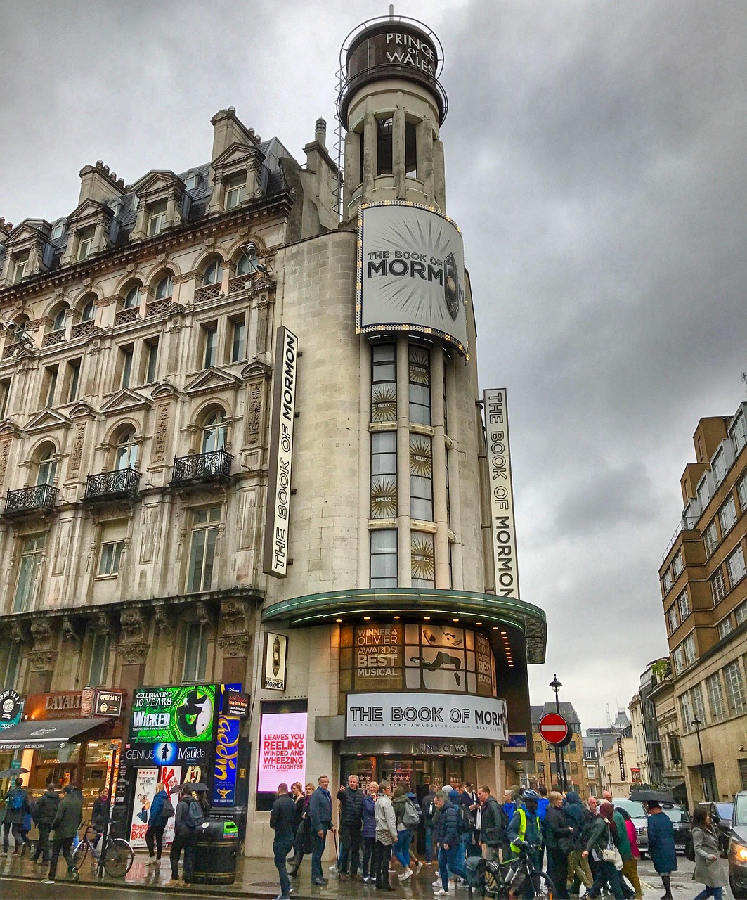 Theatre signs in London's West End