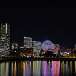 Minato Mirai 21 skyline at night