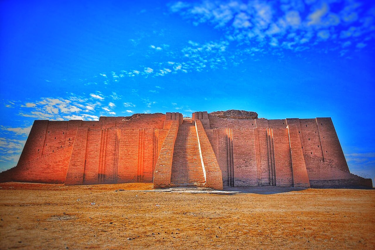 The Ziggurat of Ur in Mesopotamia