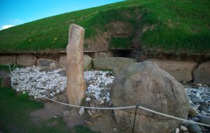 The western passage entrance leading deep into the great mound