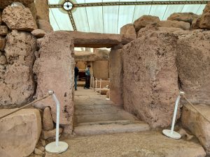 The lowest temple at Mnajdra, aligned with the rising sun at the solstices and equinoxes