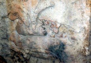 A carved relief showing a bull and a sow, among the earliest animal art on Malta