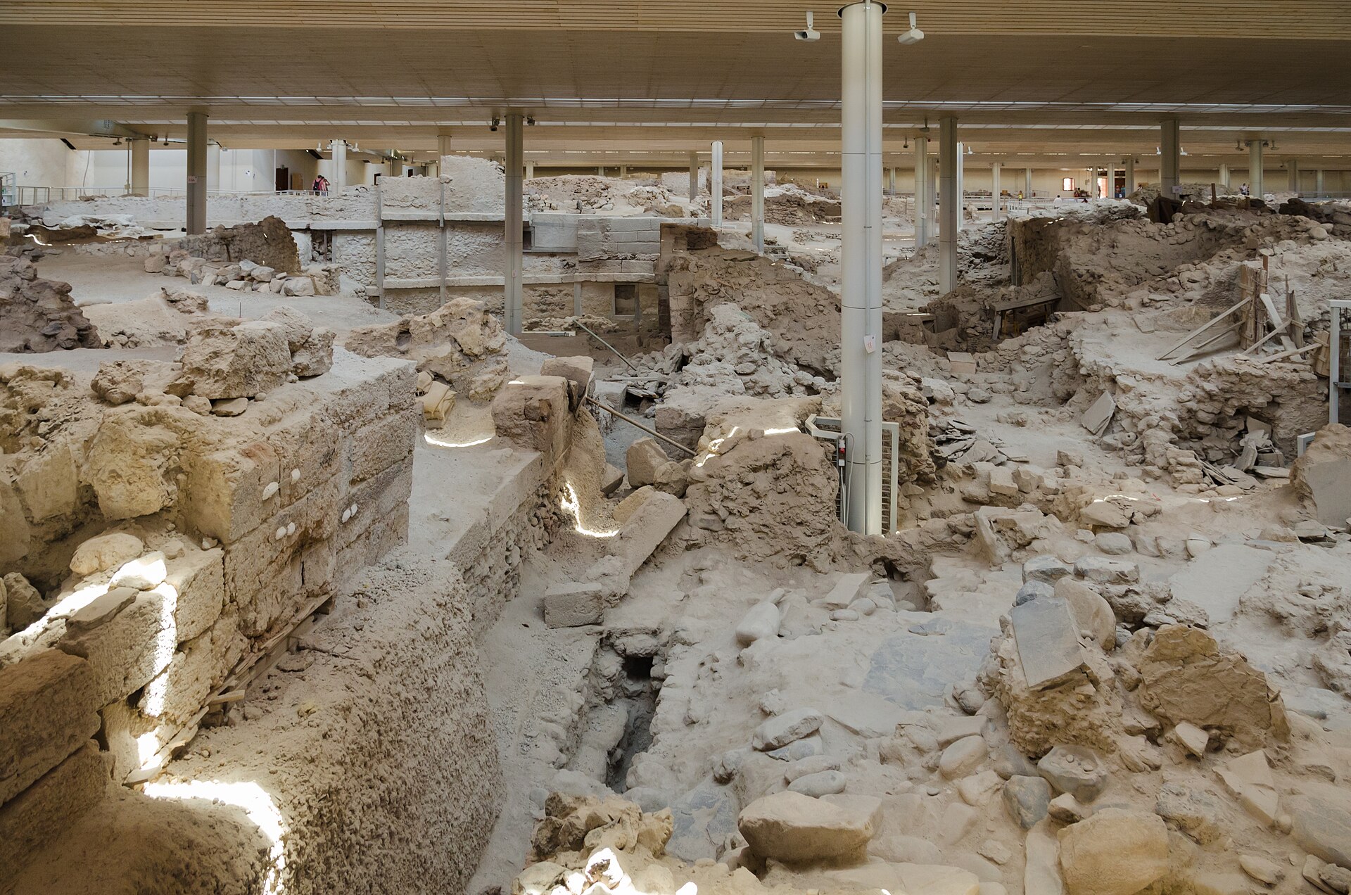 Akrotiri site interior