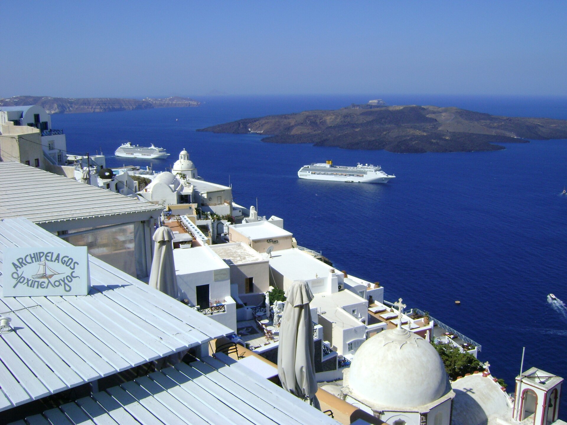 Santorini caldera